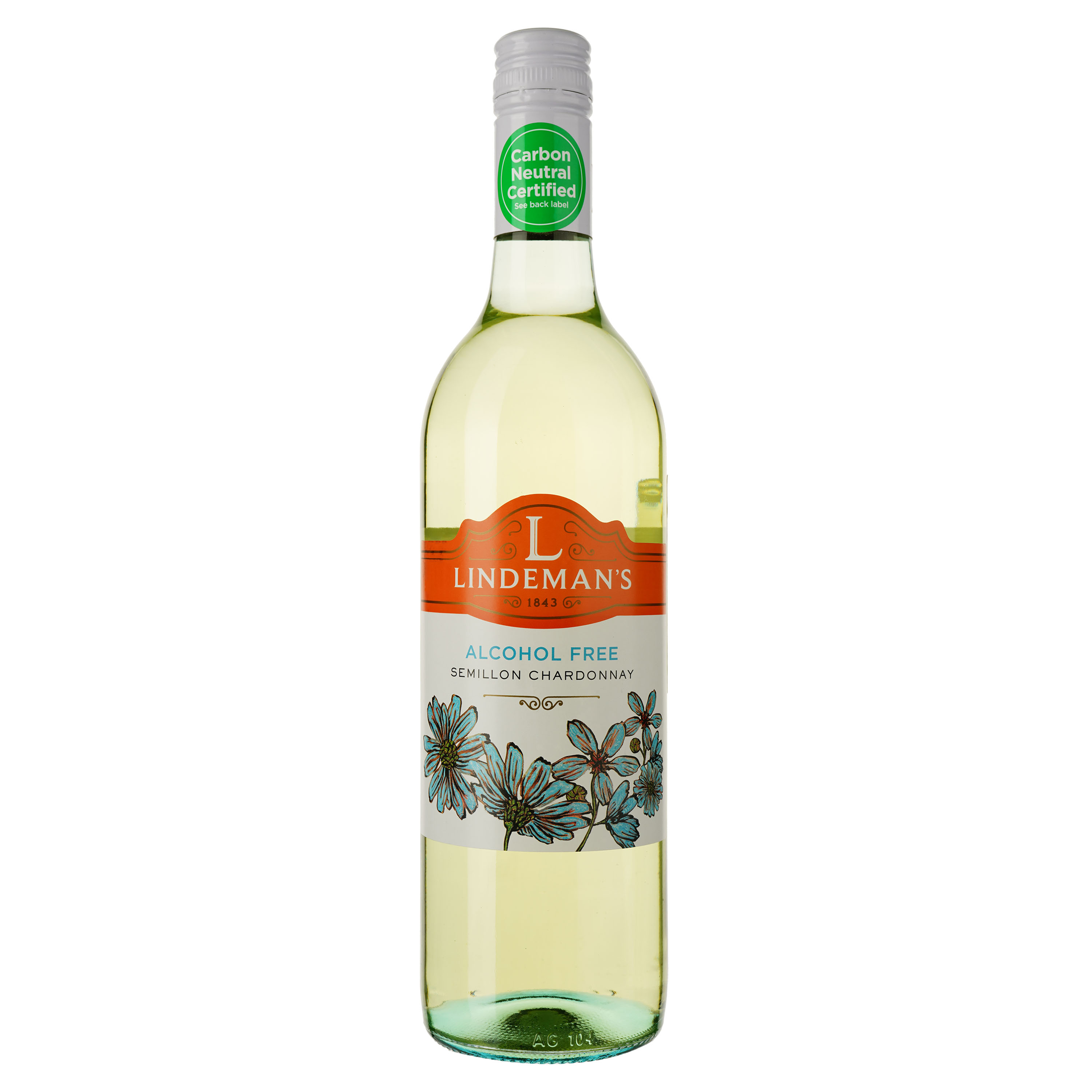 Вино Lindeman's Semillon-Chardonnay, безалкогольное, белое, полусладкое, 0,75 л - фото 1