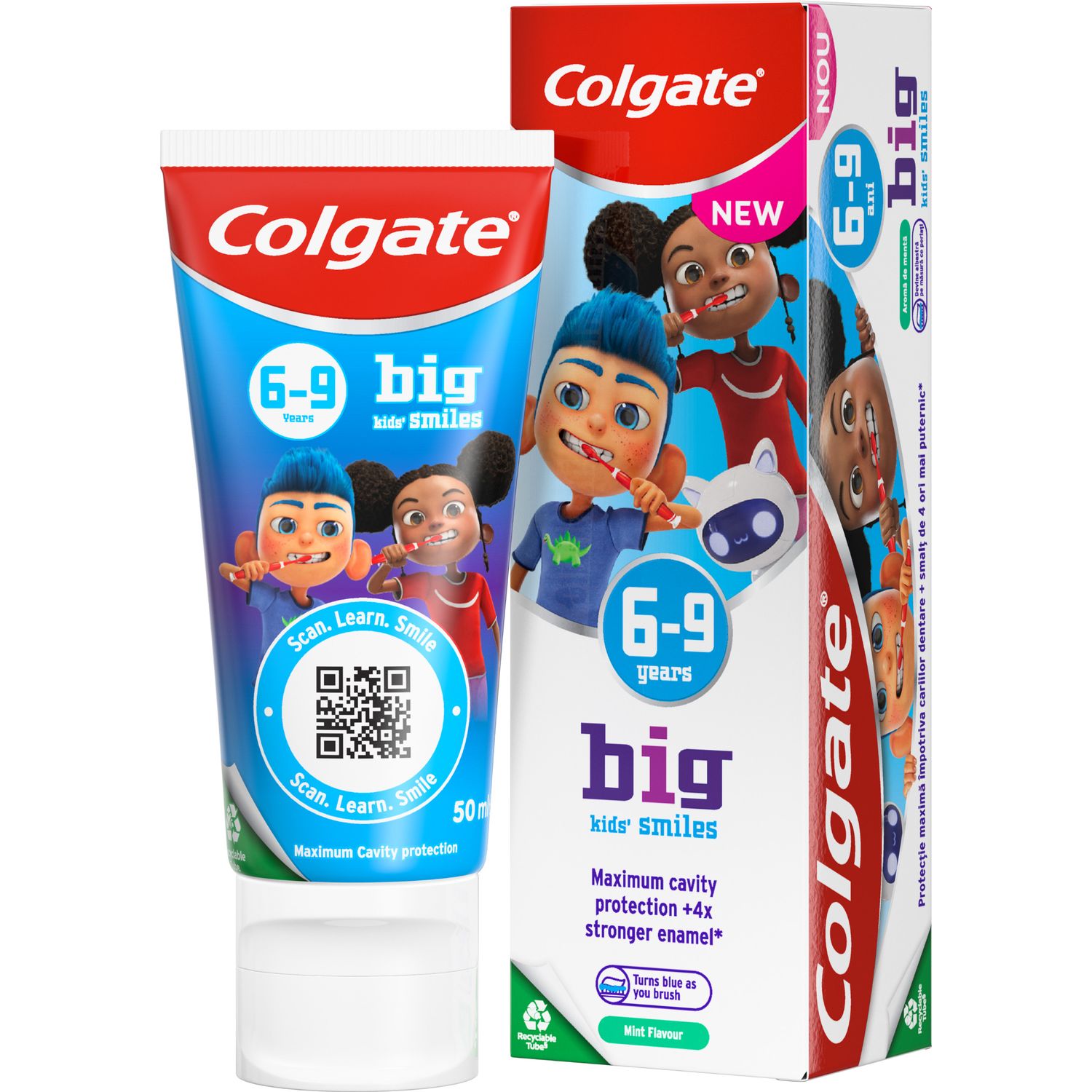 Фото - Зубная паста / ополаскиватель Colgate Зубна паста  для дітей 6-9 років зі смаком ніжної м'яти 50 мл 
