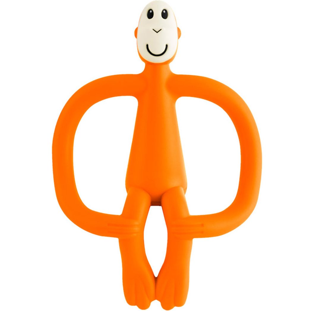 Іграшка-прорізувач Matchstick Monkey Мавпочка, 10,5 см, помаранчева (MM-T-005) - фото 1