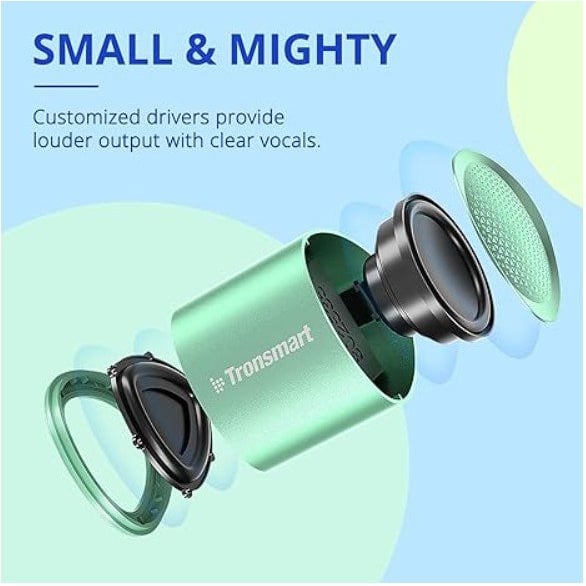 Портативная колонка Tronsmart Mini Nimo Speaker TWS 5W Bluetooth Green - фото 6