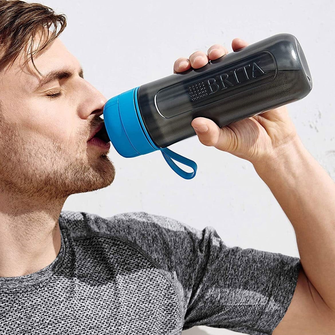 Бутылка для воды с фильтром Brita Active голубая 600 мл (1020336) - фото 7