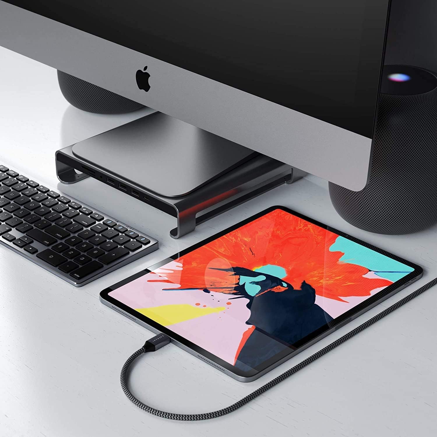 Кабель USB-C to USB-C Satechi Cable 100W Space Gray 2 м - фото 8