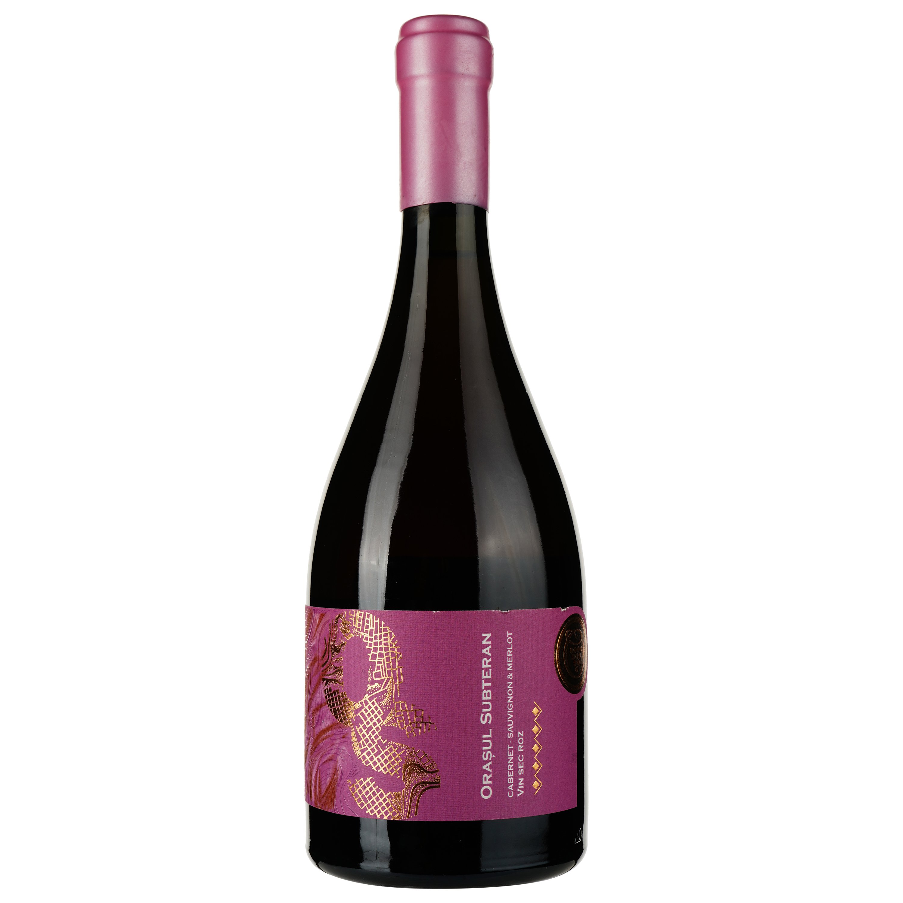 Вино Cricova Orasul Subteran Cabernet Sauvignon, розовое, сухое, 0.75 л - фото 1