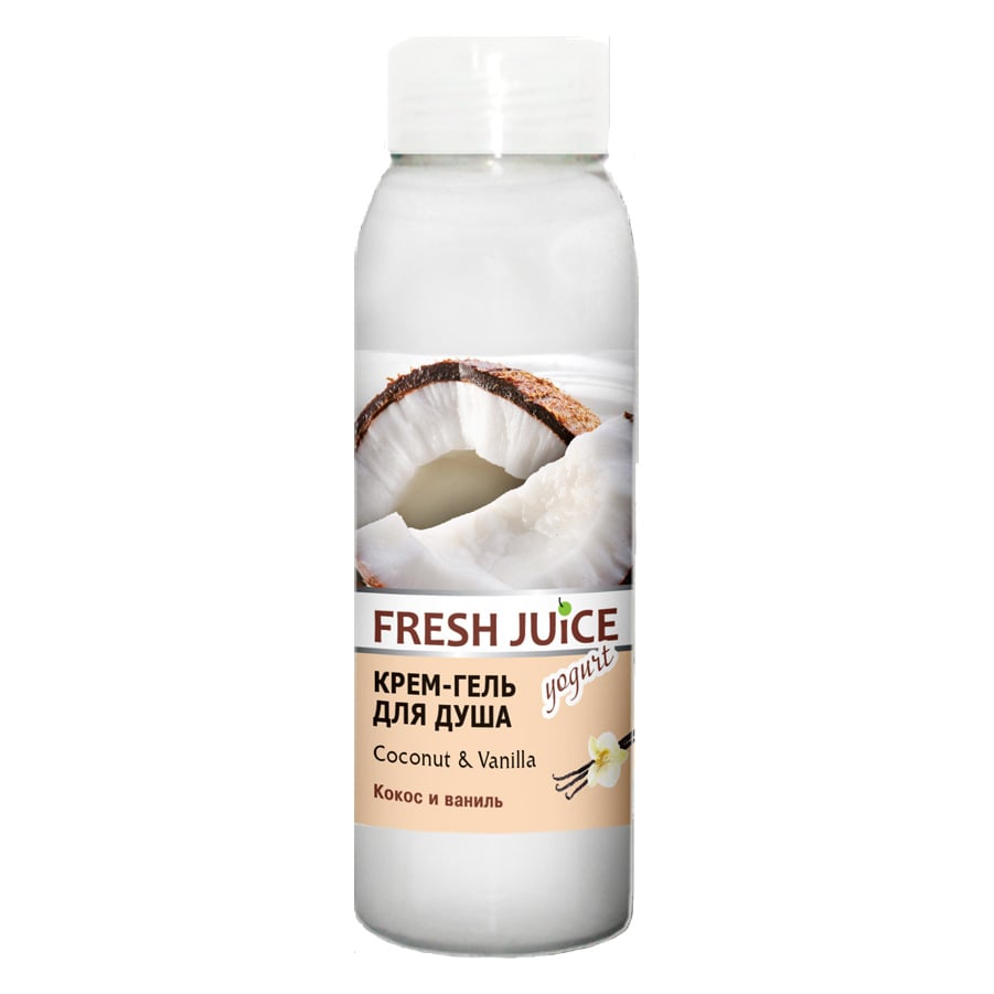 Крем-гель для душу Fresh Juice Coconut & Vanilla, 300 мл - фото 1