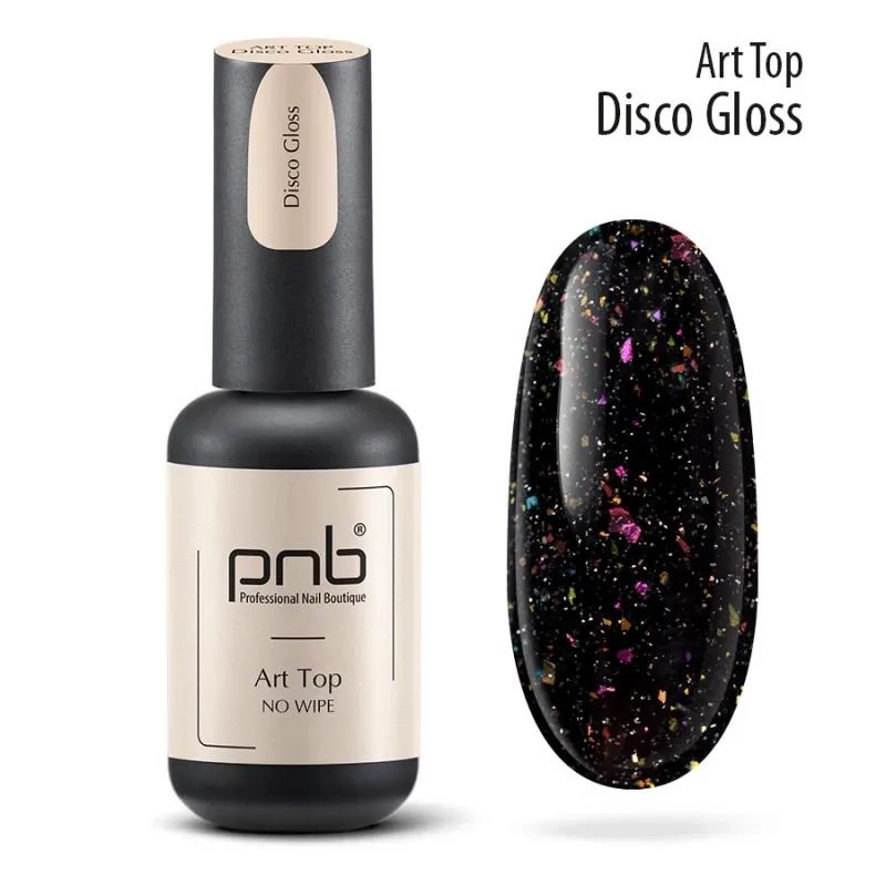 Світловідбивний топ зі слюдою PNB Art Top Disco Gloss UV/LED 8 мл - фото 2