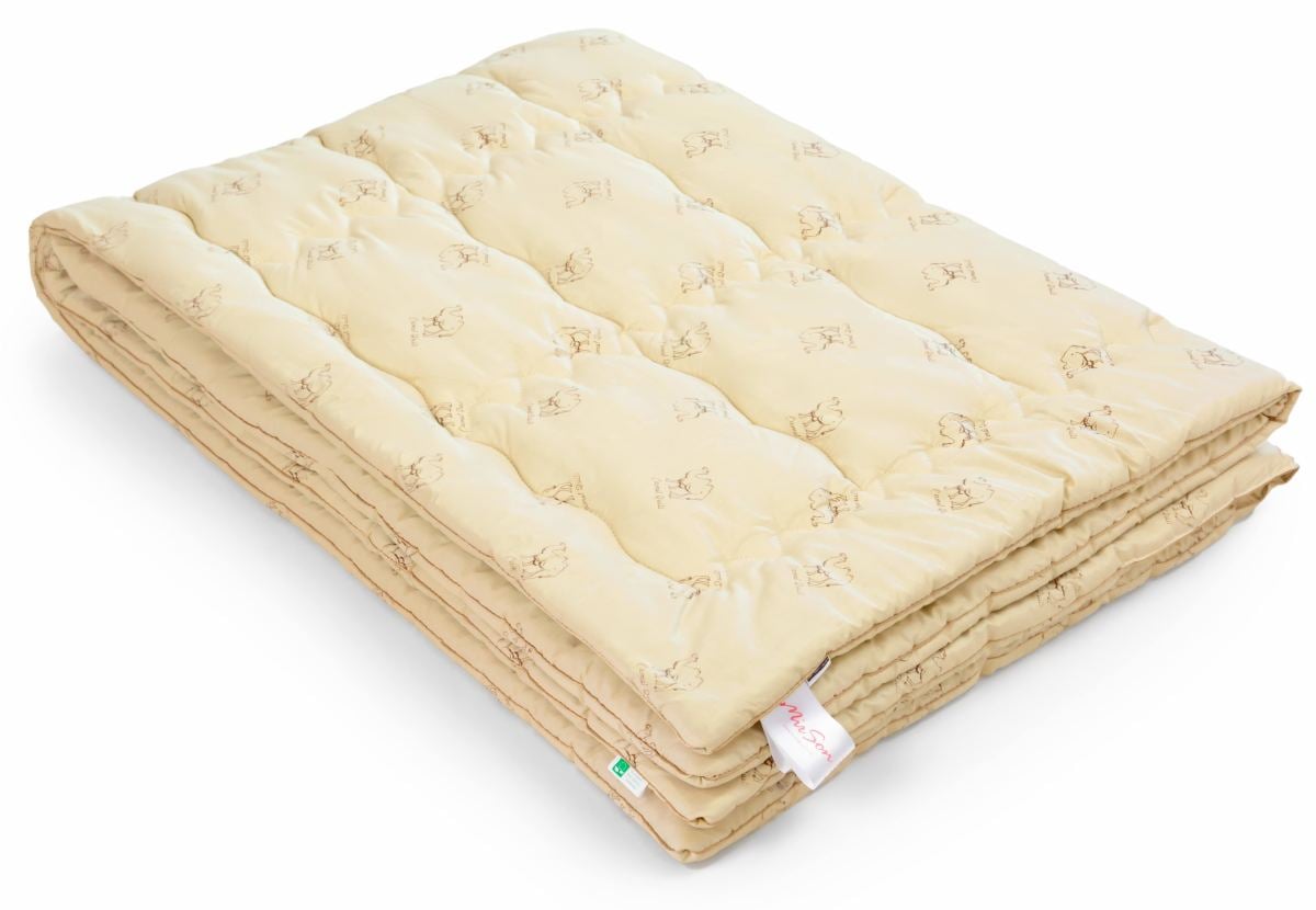Одеяло шерстяное MirSon Gold Camel Hand Made №173, летнее, 172x205 см, кремовое - фото 2