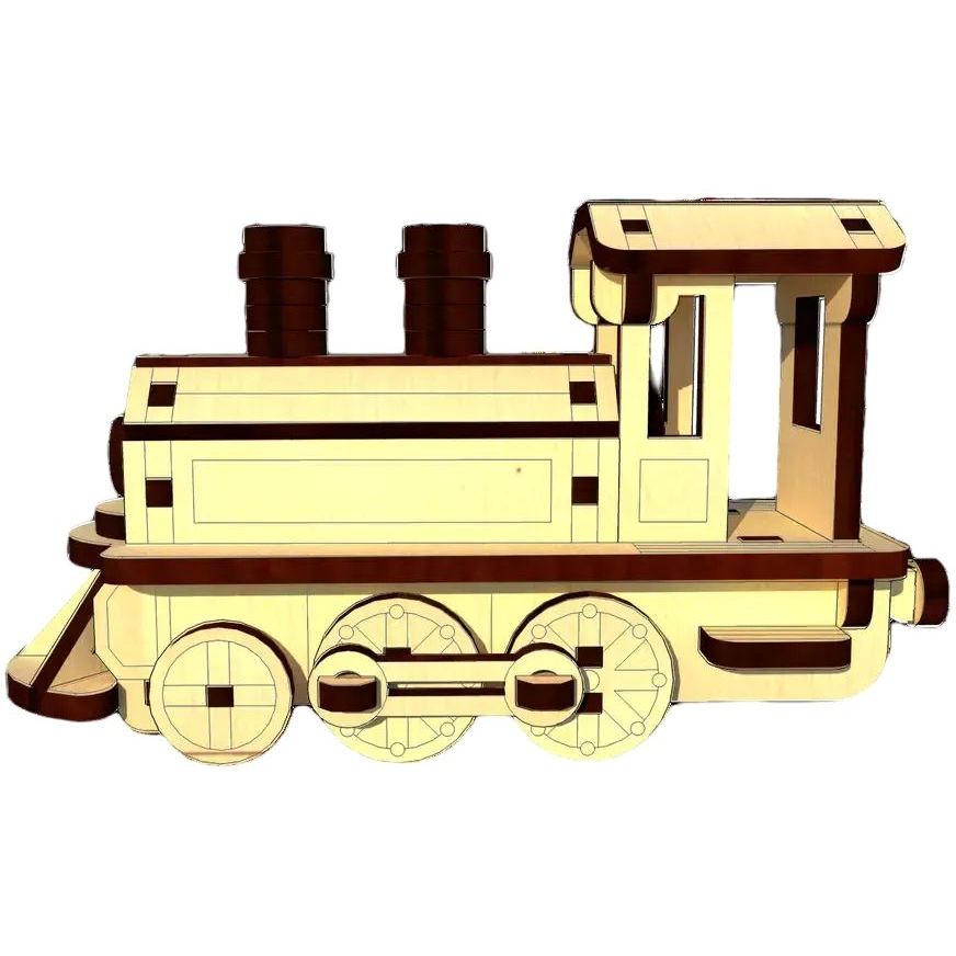 Механический 3D Пазл UGEARS поезд локомотив (1871936905.0) - фото 1