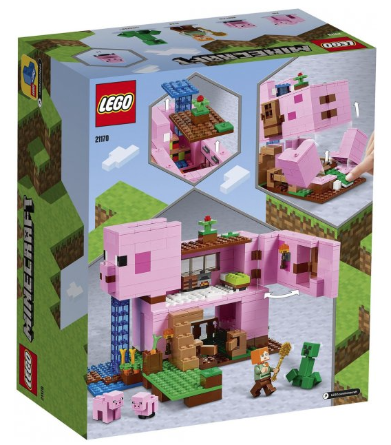 Конструктор LEGO Minecraft Будинок-свиня, 490 деталей (21170) - фото 3