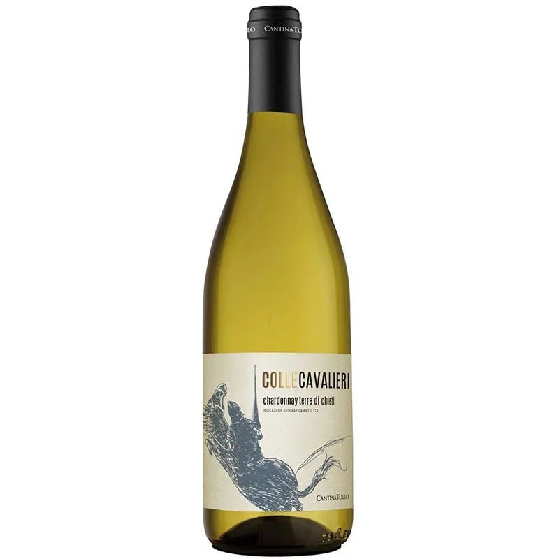 Вино Colle Cavalieri Chardonnay Terre Di Chieti IGP, біле, сухе, 0,75 л - фото 1