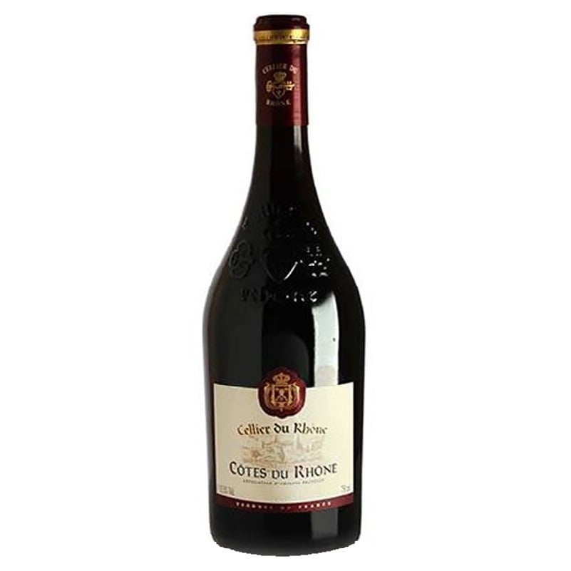 Вино Cellier Du Rhone Cotes du Rhone Rouge, красное, сухое, 13%, 0,75 л - фото 1