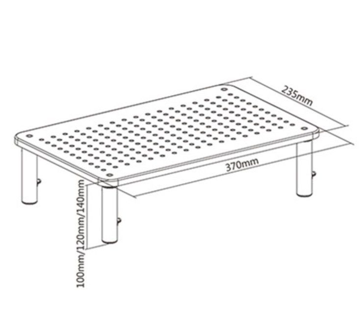 Підставка столик для ноутбука або монітора Gembird MSTABLE01 - фото 3