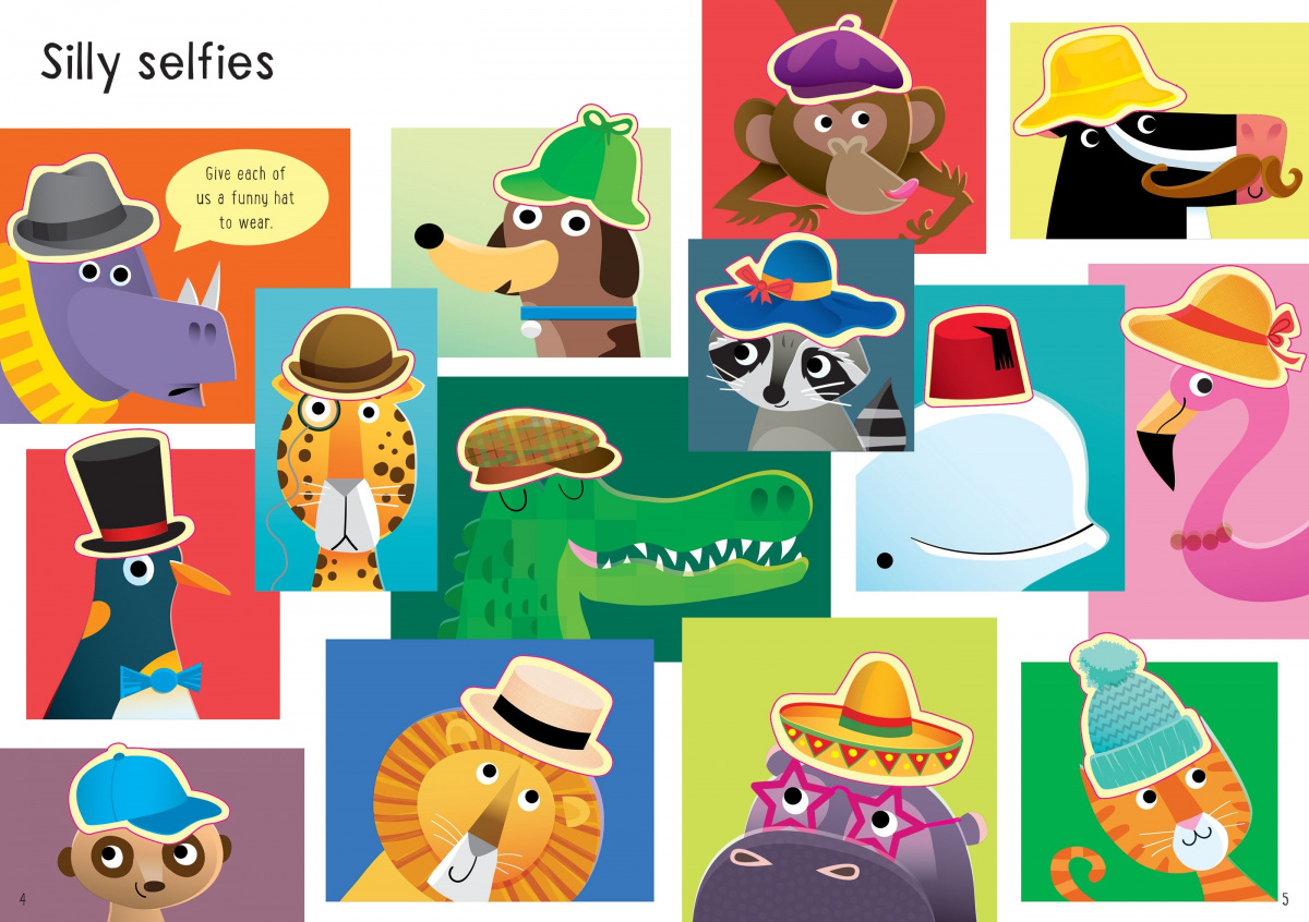 Little First Stickers Funny Hats - Jessica Greenwell, англ. мова (9781474986540) - фото 5