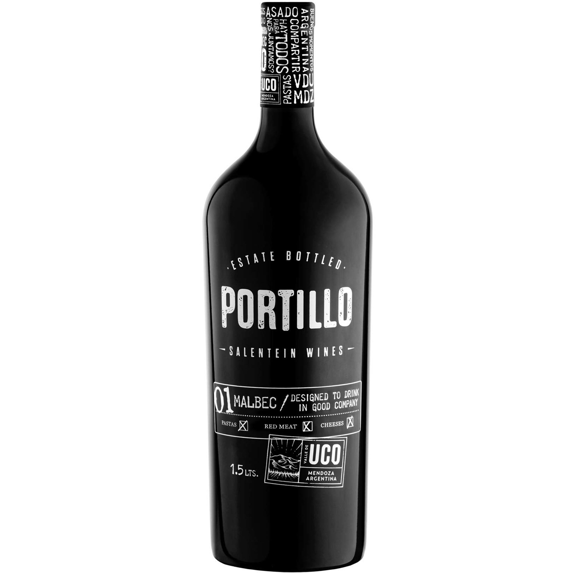 Вино Portillo Malbec красное сухое 1.5 л - фото 1
