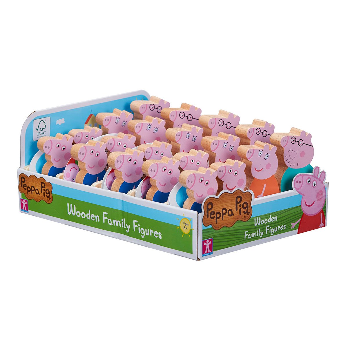 Деревянный набор фигурок Peppa Pig Семья Пеппы (7628) - фото 5
