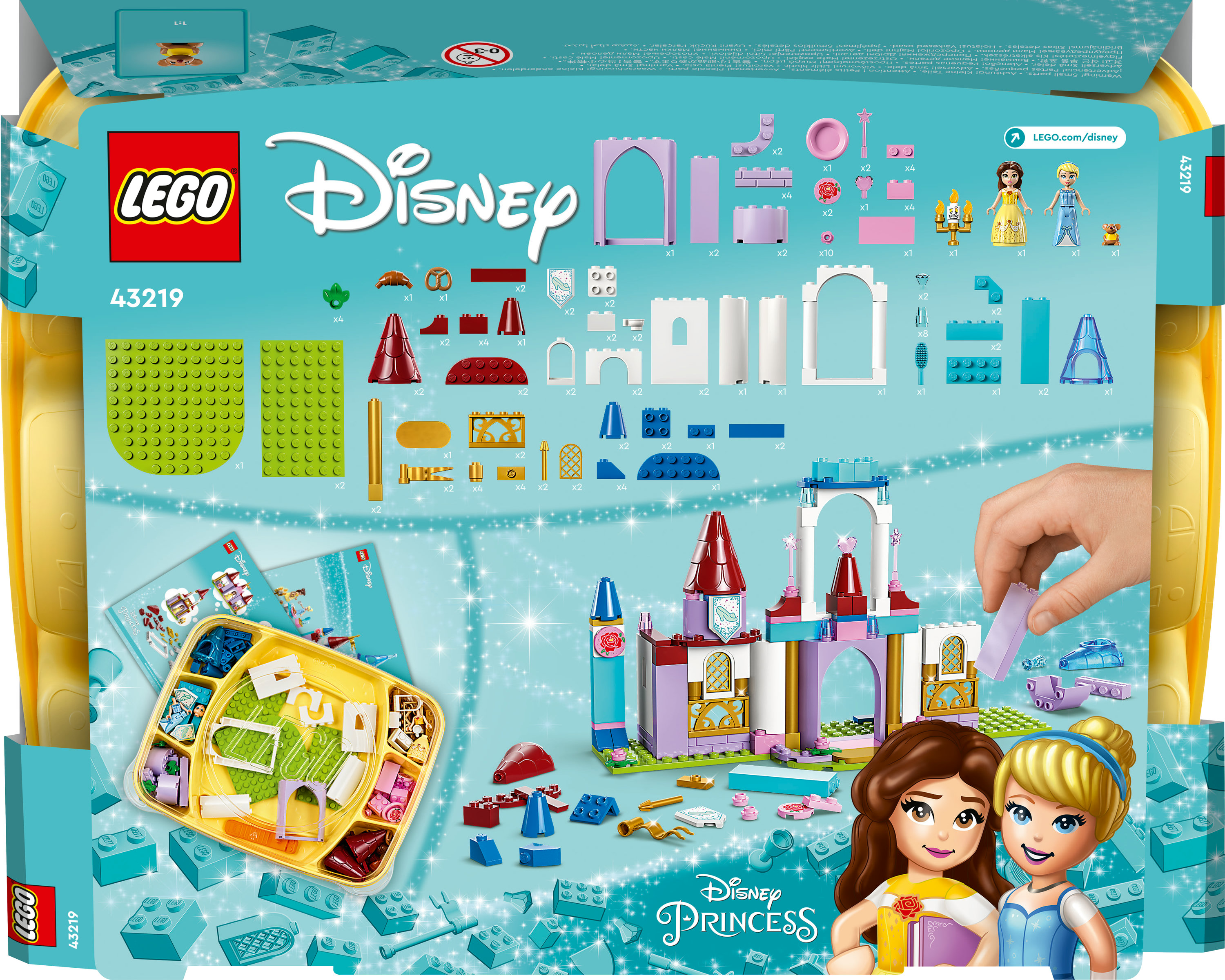 Конструктор LEGO Disney Princess Творческие замки диснеевских принцесс 140 деталей (43219) - фото 9