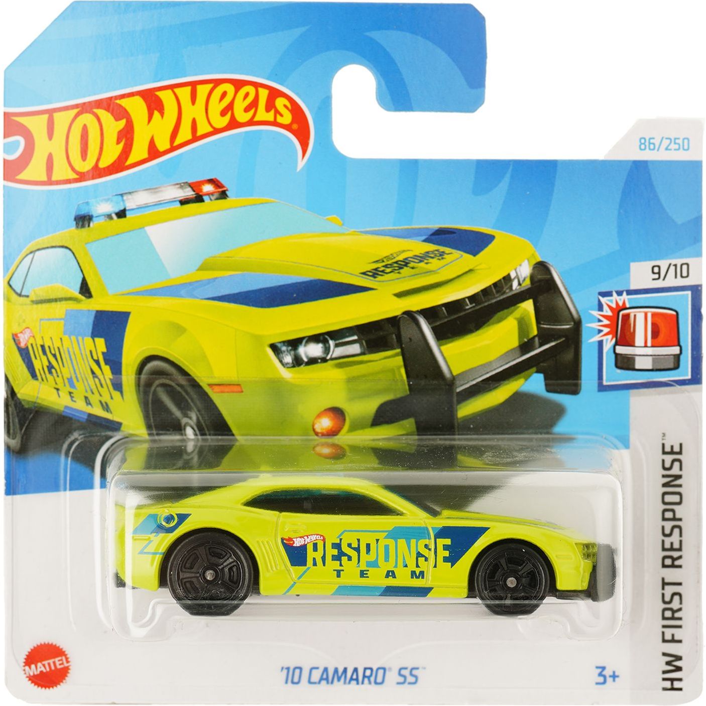 Базовая машинка Hot Wheels HW First Response '10 Camaro SS салатовая (5785) - фото 1