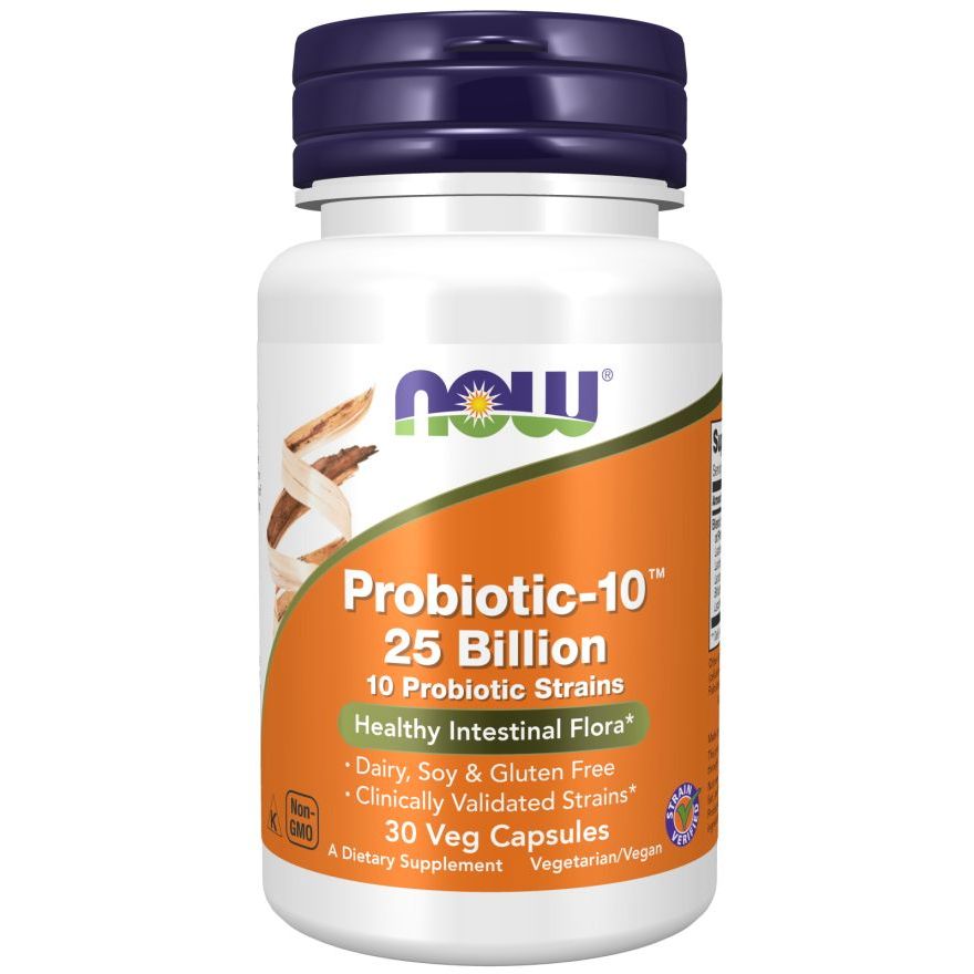 Пробиотик-10 Now 25 млрд 30 капсул - фото 1