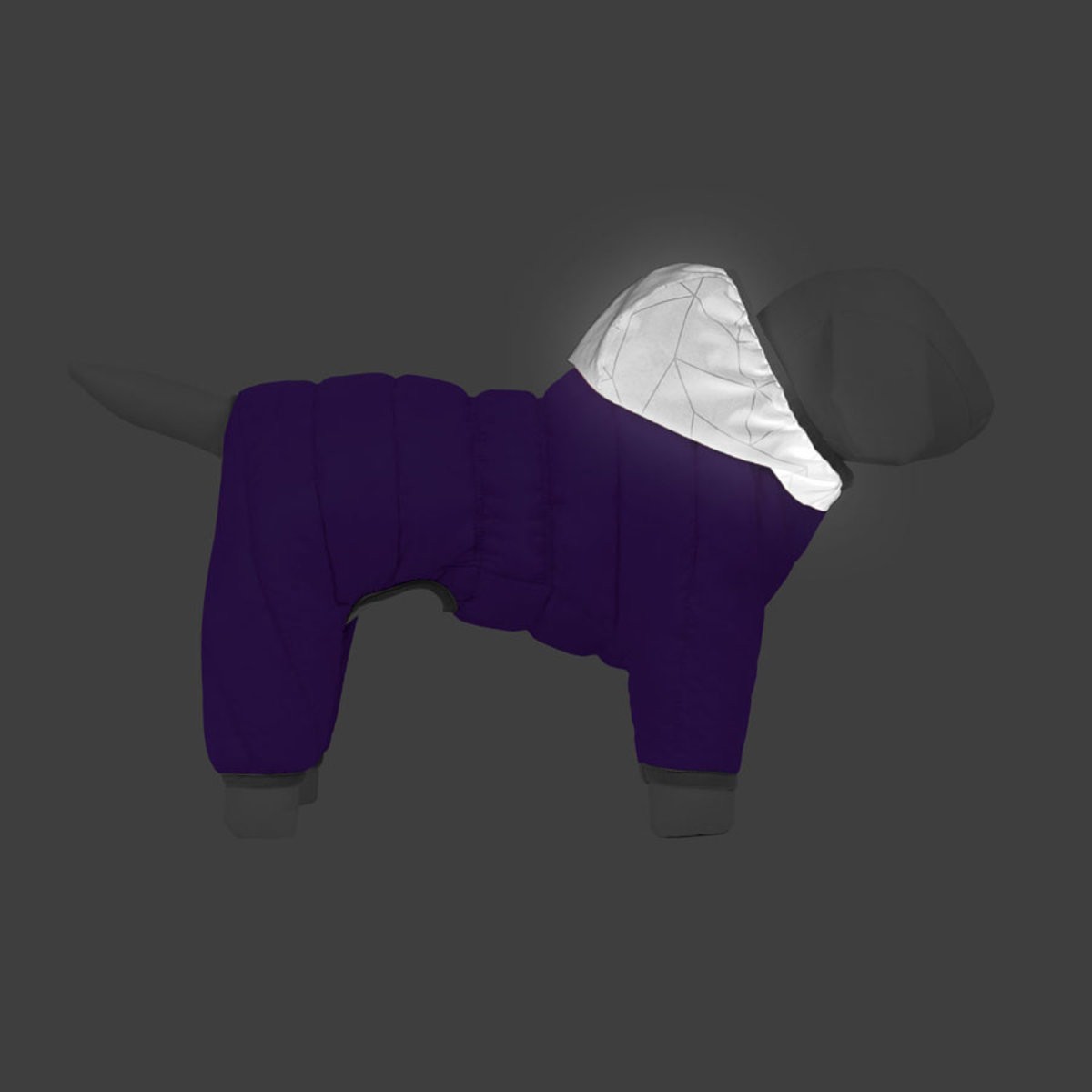 Комбинезон для собак AiryVest ONE, XS22, фиолетовый - фото 4