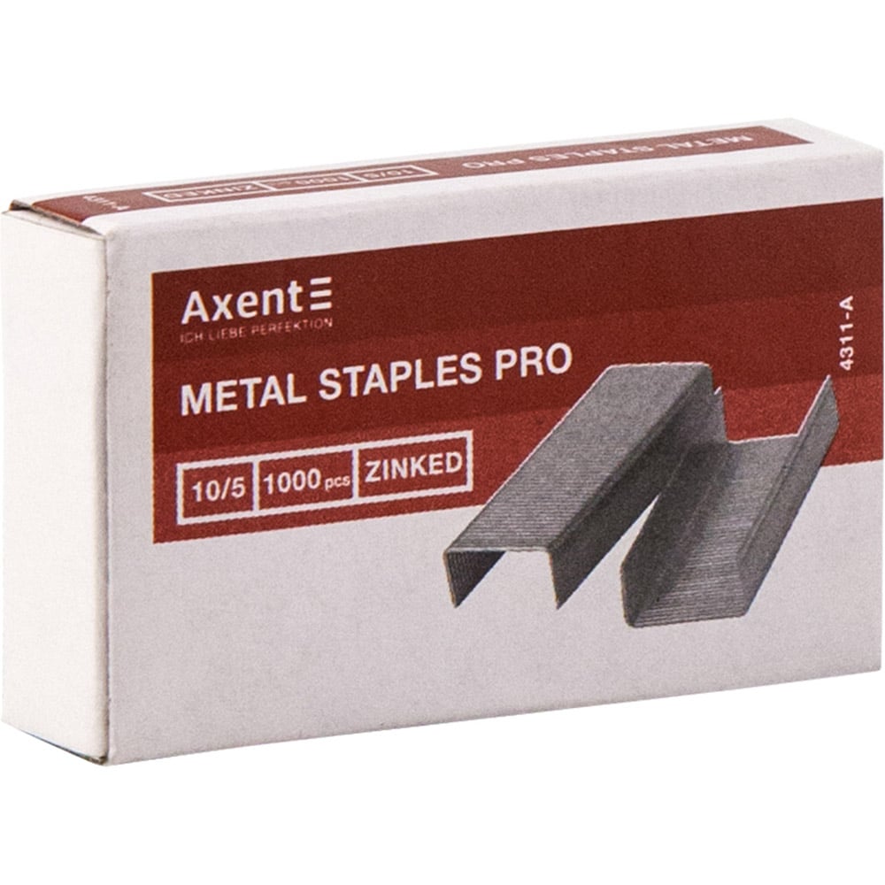 Скобы для степлеров Axent Pro 10/15 1000 шт. (4311-A) - фото 1