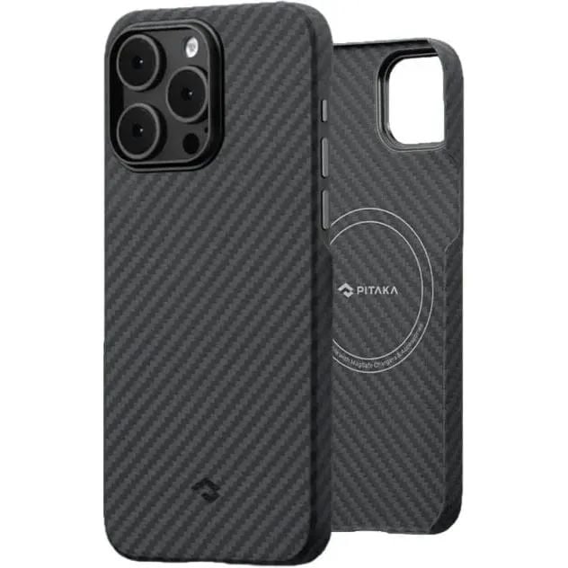 Чехол-накладка Pitaka MagEZ Case 3 Twill 1500D Black/Grey для iPhone 14 Pro - фото 1