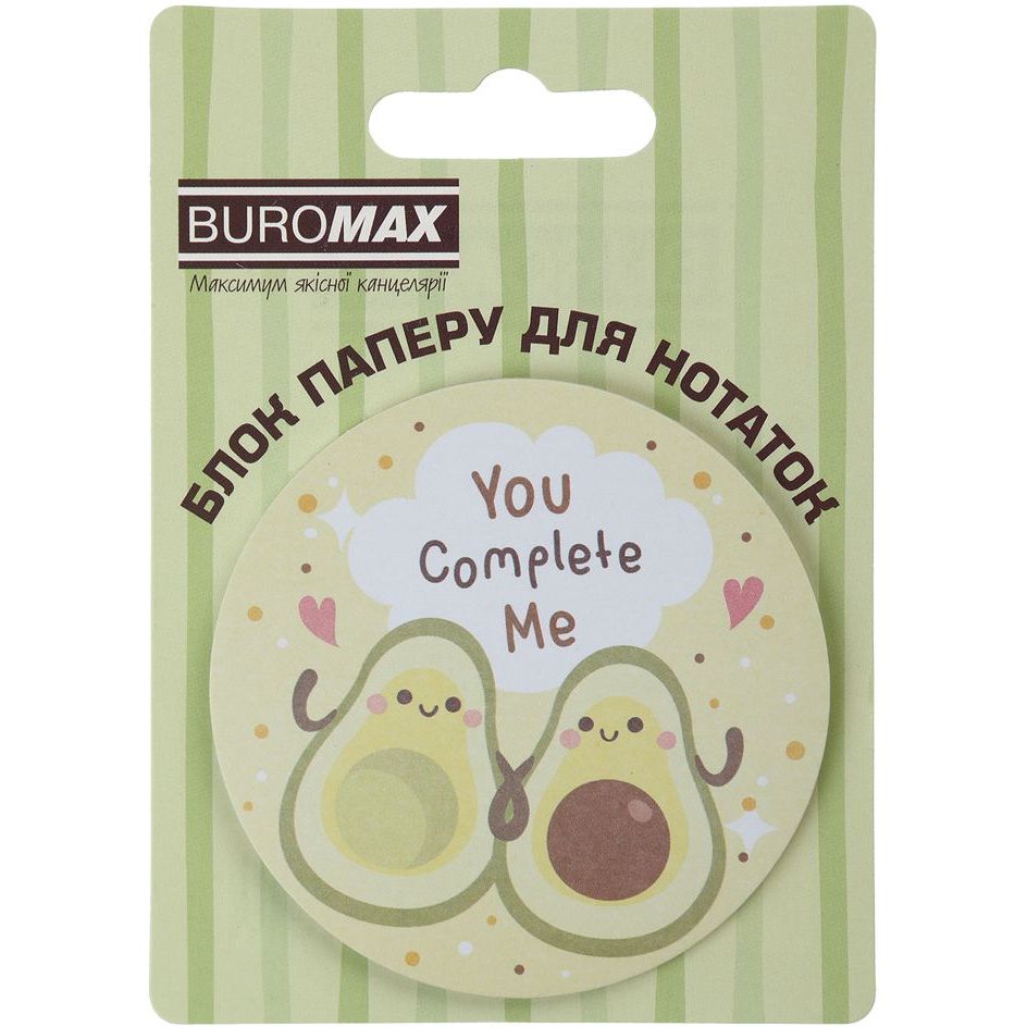 Блок бумаги для заметок Buromax Avocado с клейким слоем 70х70 мм 30 листов в ассортименте (BM.2381-71) - фото 4