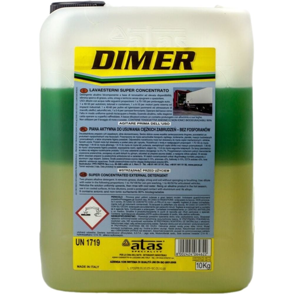 Активна піна Atas Plak Dimer концентрат для зовнішніх частин транспорту 10 кг (km-4622) - фото 1