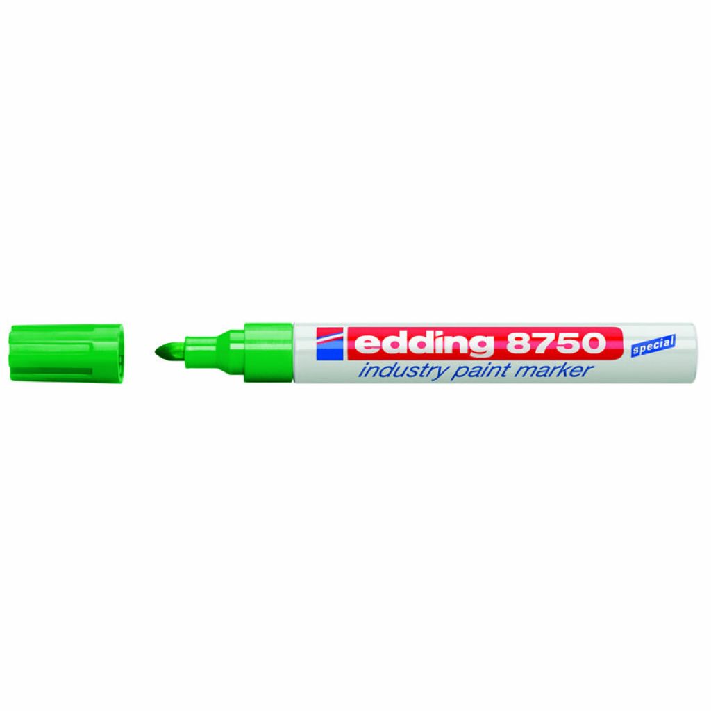 Лаковый маркер Edding Industry Paint конусообразный 2-4 мм зеленый (e-8750/04) - фото 1