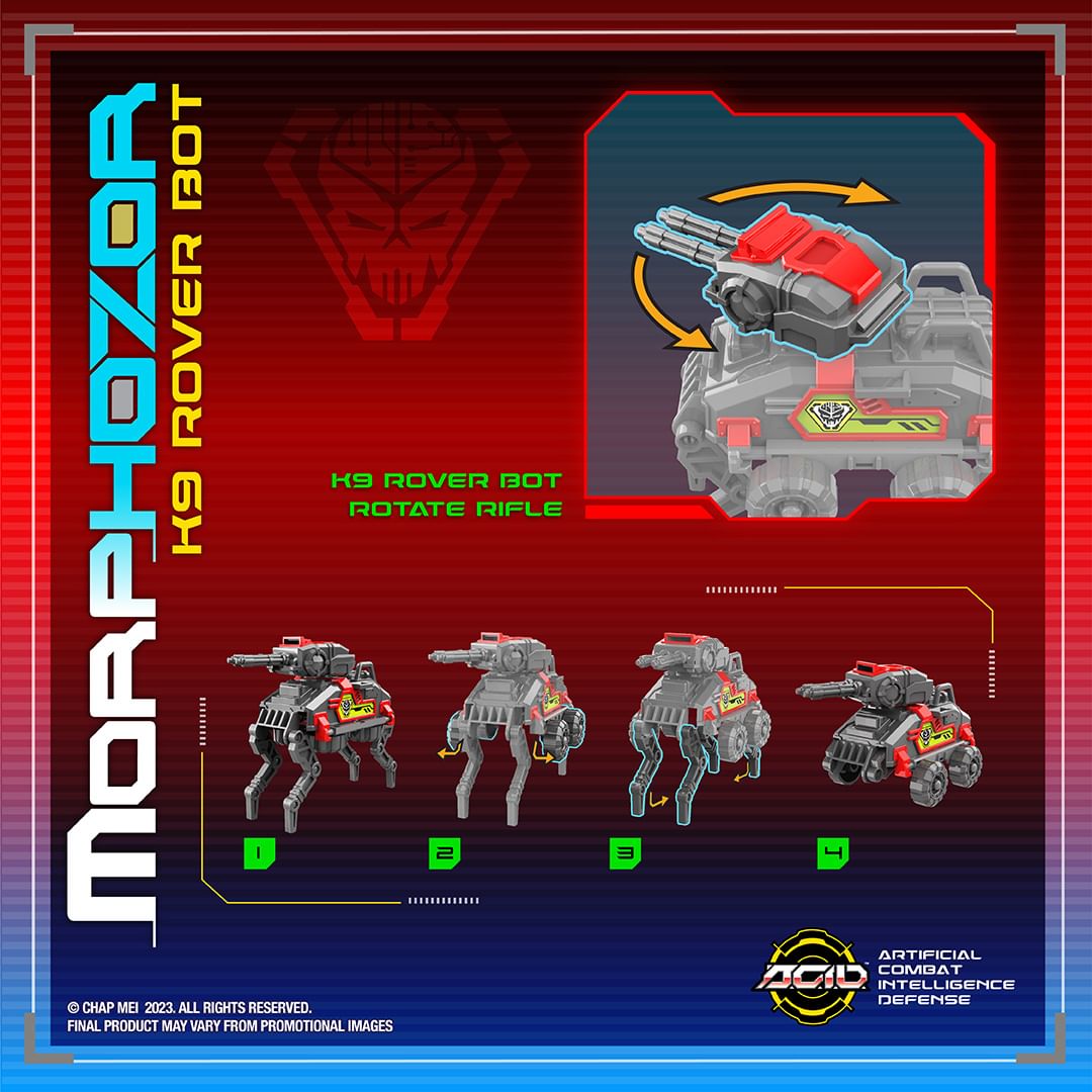 Ігровий набір A.C.I.D. Morphozor K9 Rover Bot (535002) - фото 4