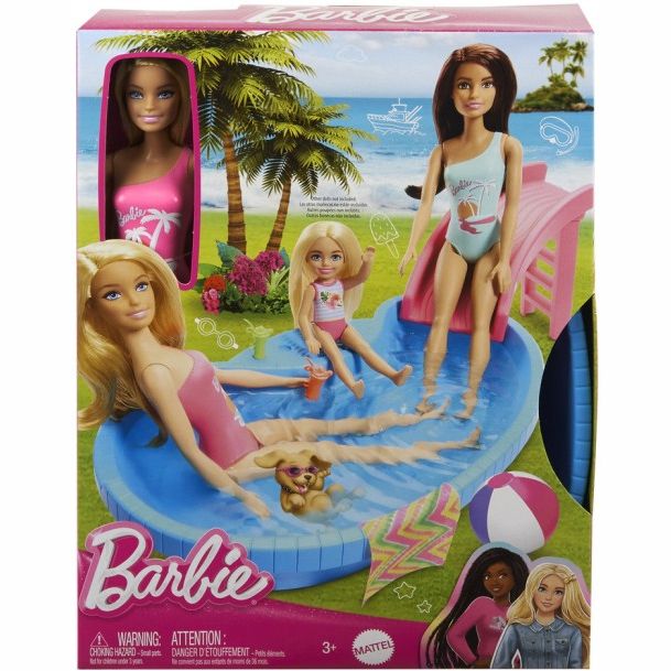 Набор Barbie Развлечения у бассейна (HRJ74) - фото 3