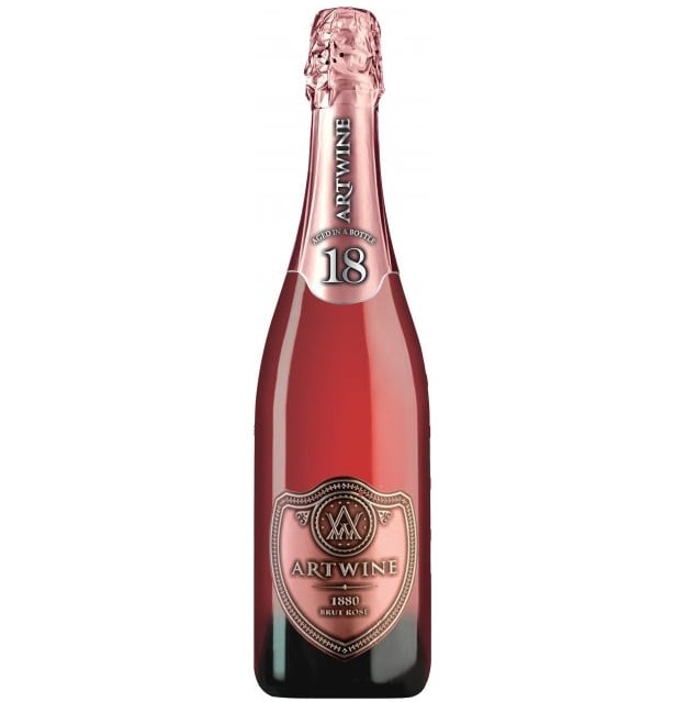 Вино игристое Artwine, розовое, полусухое, 10-13,5%, 0,75 л (834424) - фото 1