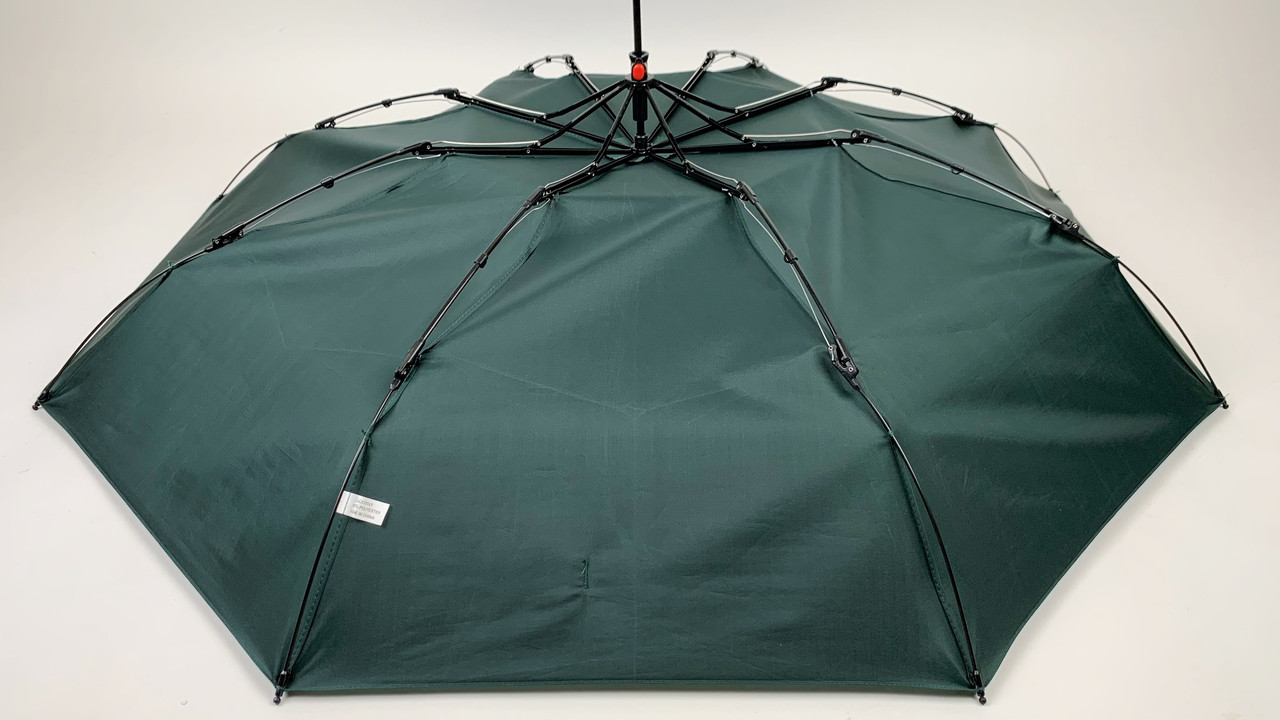 Женский складной зонтик механический S&L 97 см зеленый - фото 6