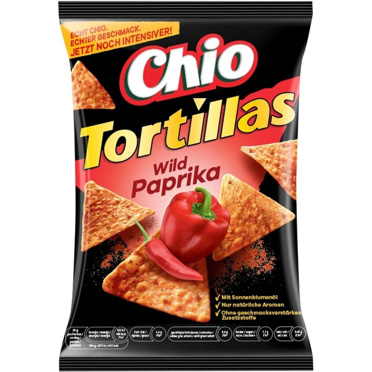 Чипси Chio Tortillas Wild Paprika 110 г (922109) - фото 1
