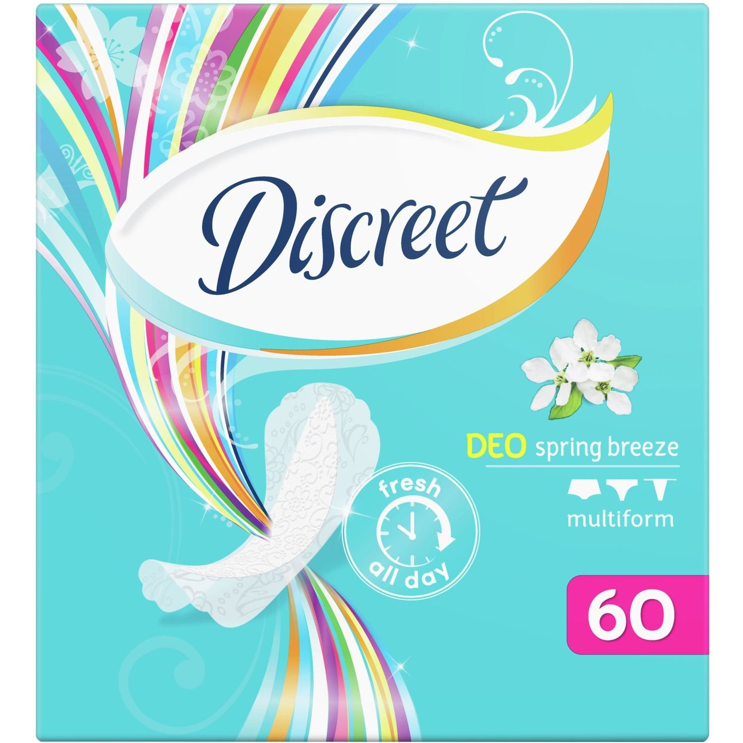 Ежедневные прокладки Discreet Deo Spring Breeze 60 шт. - фото 2