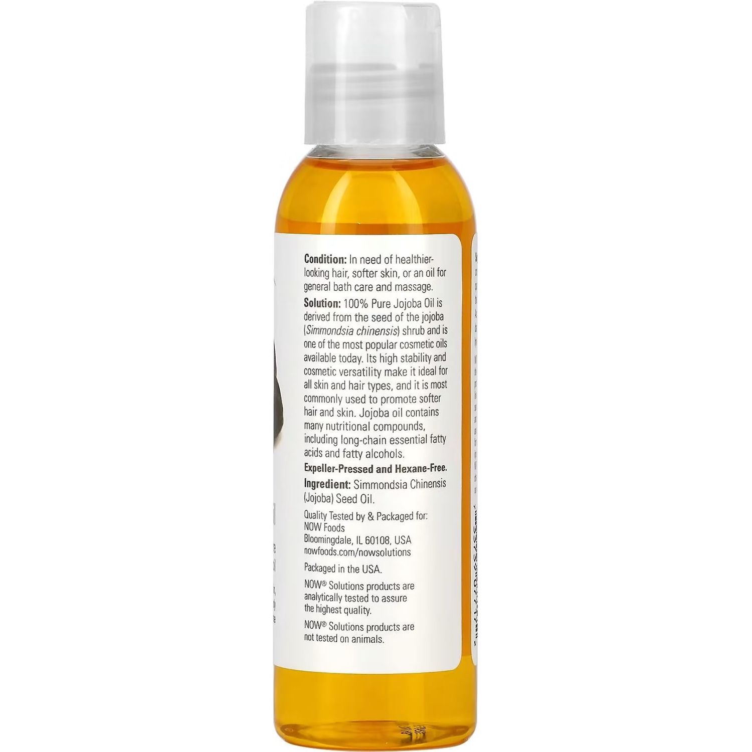 Масло жожоба Now Solutions Jojoba Oil 118 мл - фото 2