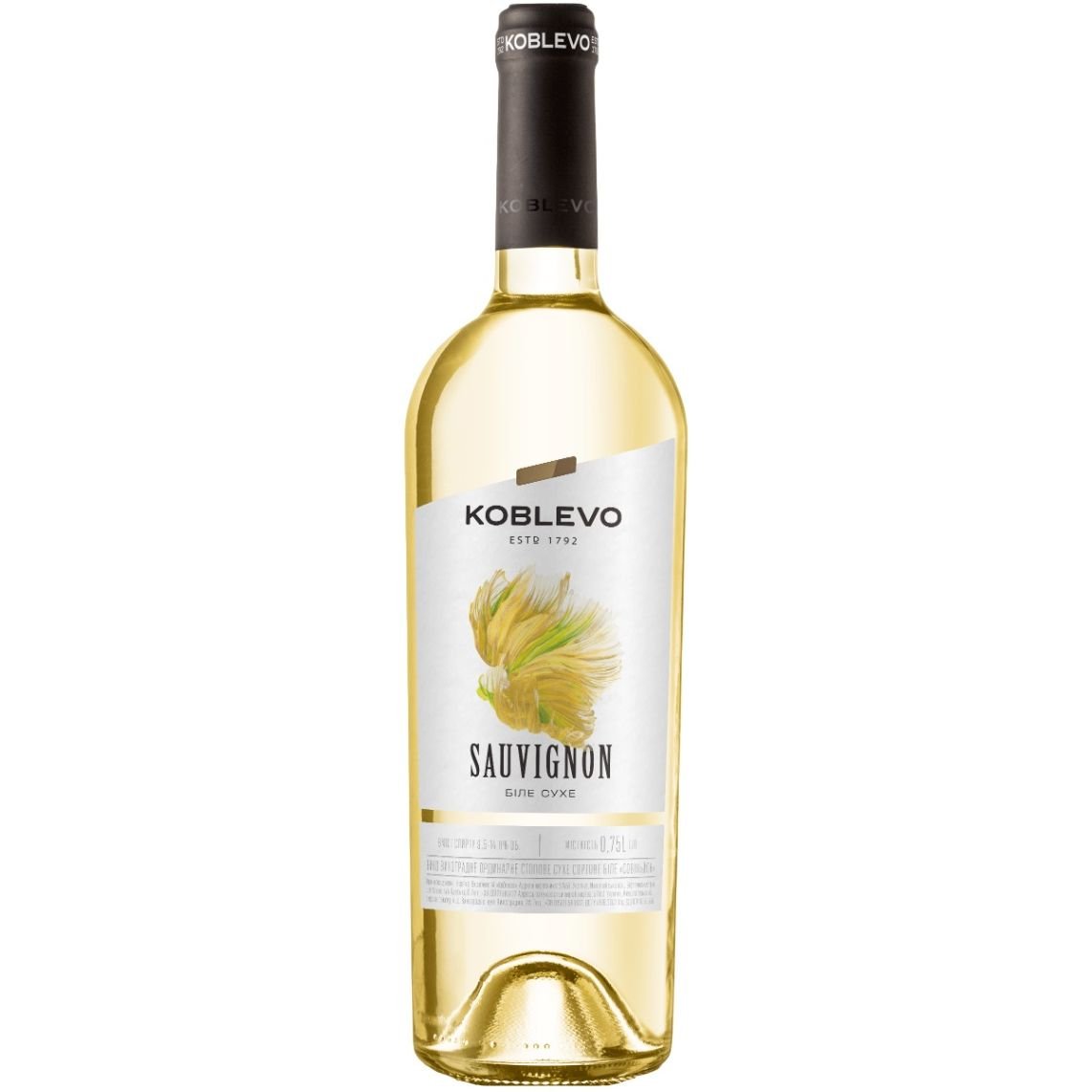 Вино Коблево Совиньон, 9,5-14%, 0,75 л (383) - фото 1