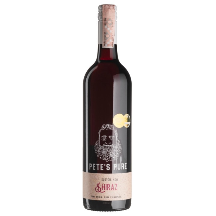 Вино Pete's Pure Shiraz, красное, полусухое, 13%, 0,75 л (43656) - фото 1