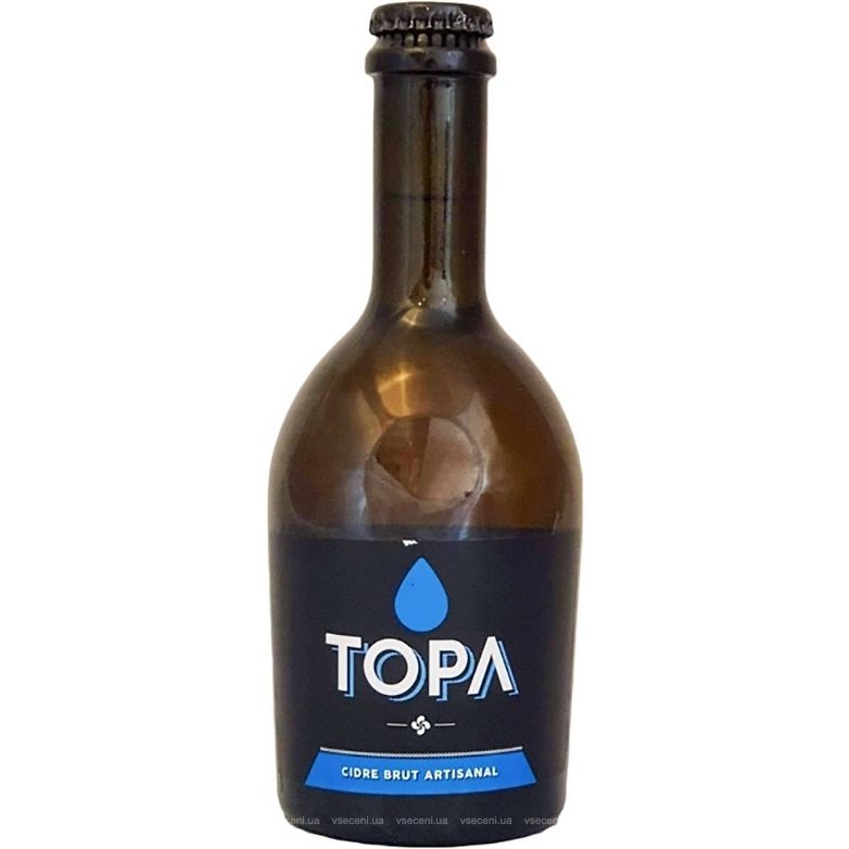 Сидр Topa Brut Artisanal яблоко брют 6% 0.33 л - фото 1