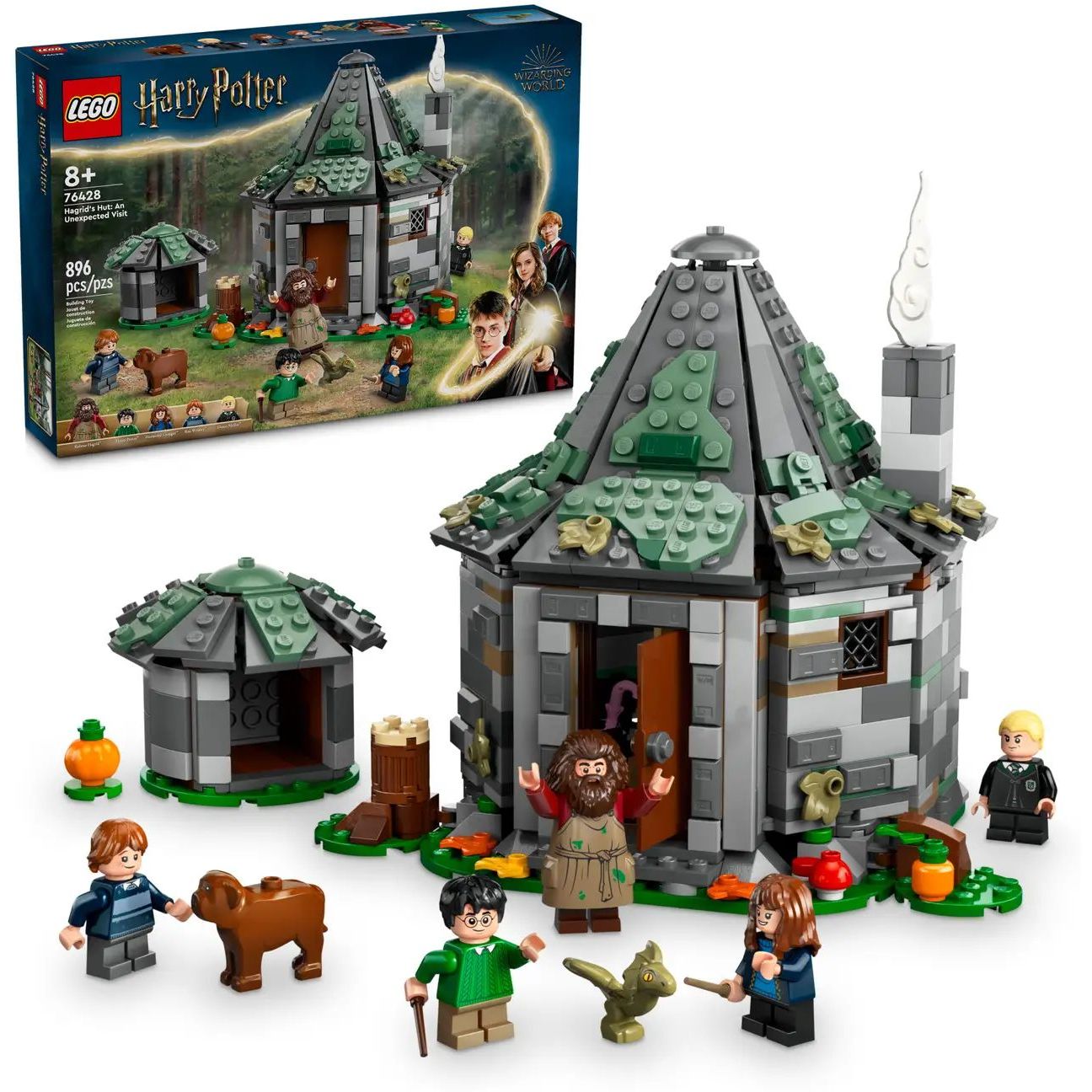 Конструктор LEGO Harry Potter Хатинка Геґріда: Несподівані гості 896 деталей (76428) - фото 4