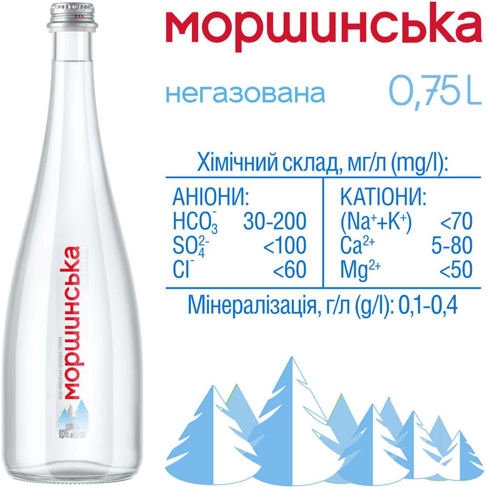 Мінеральна вода Моршинська негазована 0.75 л - фото 3