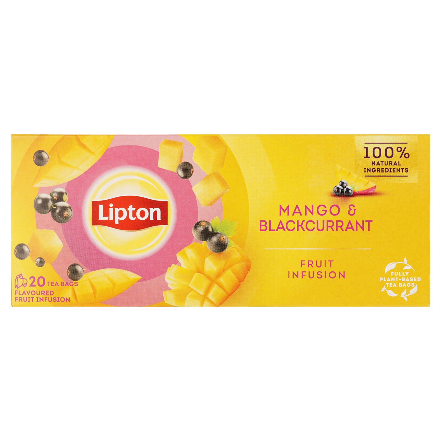 Чай фруктовий Lipton Mango&Blackcurrant, 34 г (20 шт. х 1.7 г) (917442) - фото 1