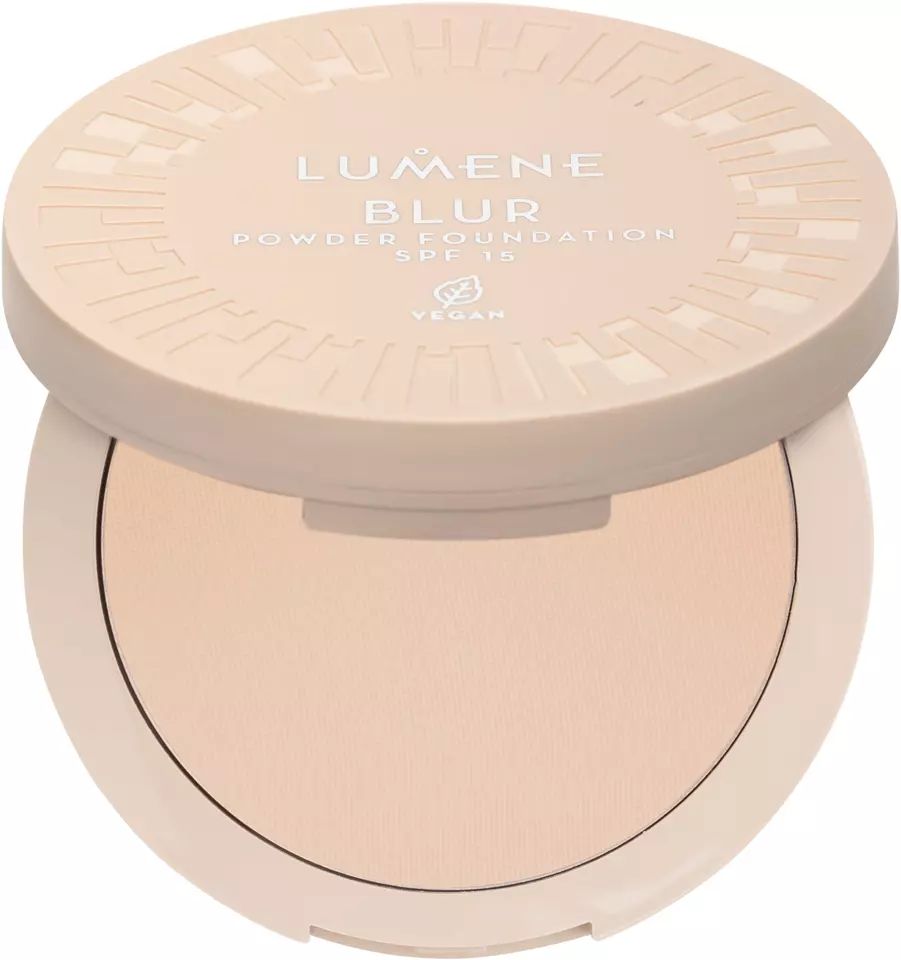 Компактная пудра для лица 2в1 Lumene Blur Longwear Powder Foundation SPF 15, тон 3, 10 г - фото 1