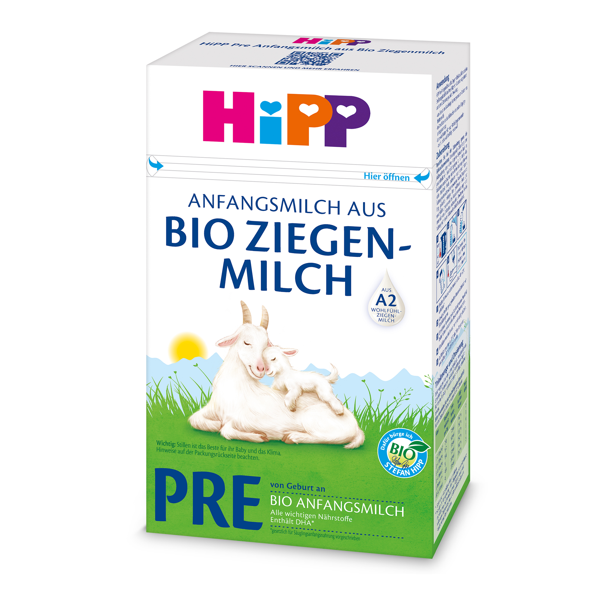 Органическая детская сухая смесь HiPP Pre на козьем молоке с рождения 400г - фото 3