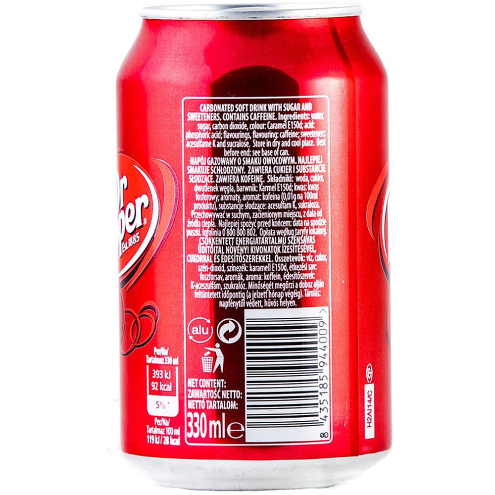 Напиток Dr. Pepper Regular 330 мл (875988) - фото 3