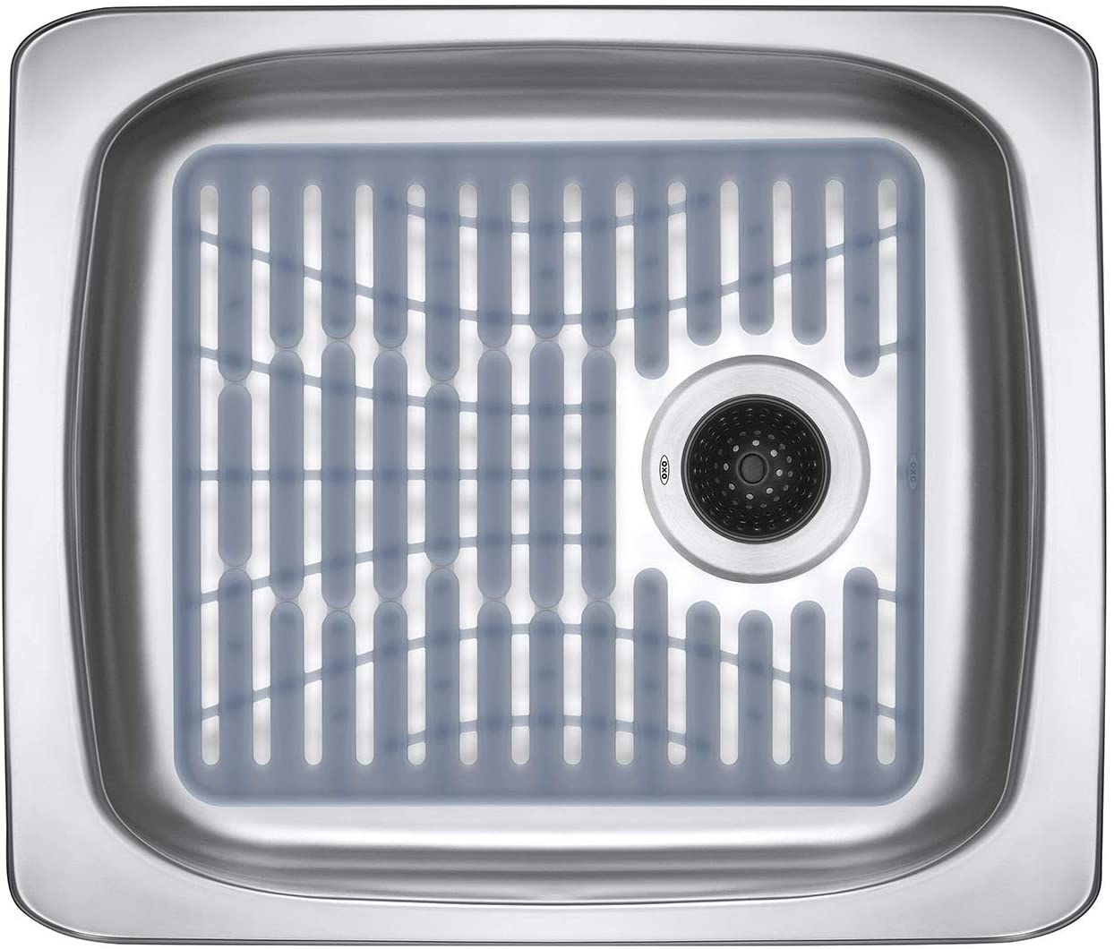 Килимок-сушарка Oxo Good Grips для посуду термостійкий, 32,3х28,6х1,27 см, сірий (13138100) - фото 2
