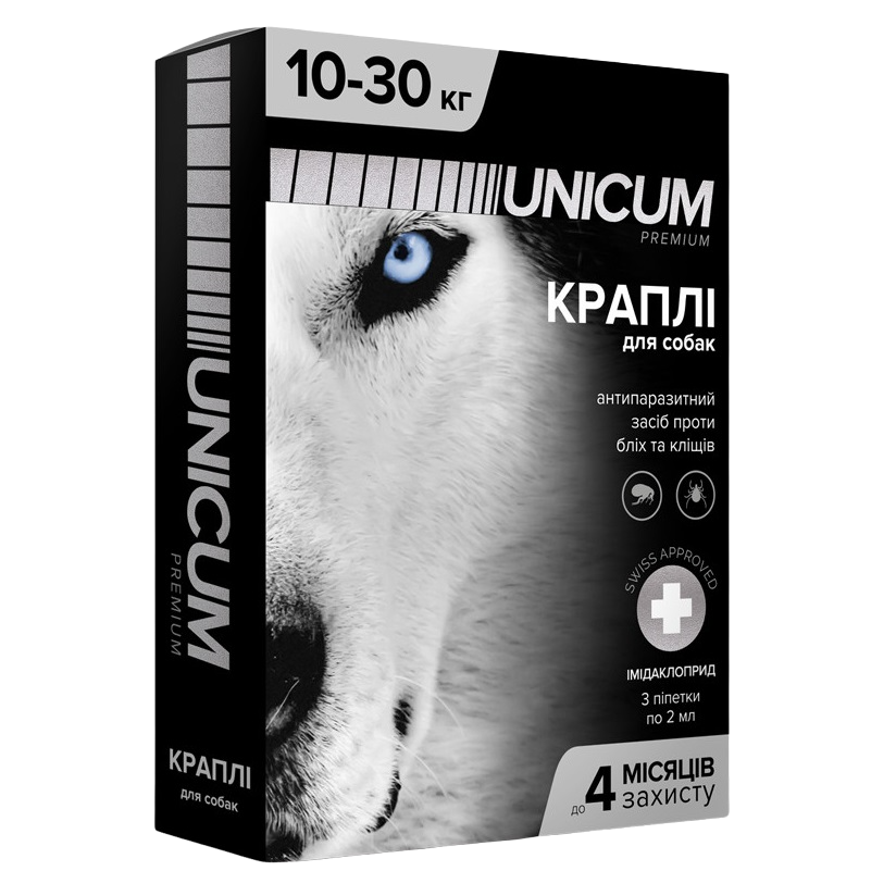Капли Unicum Рremium от блох и клещей для собак, 10-30 кг (UN-008) - фото 1