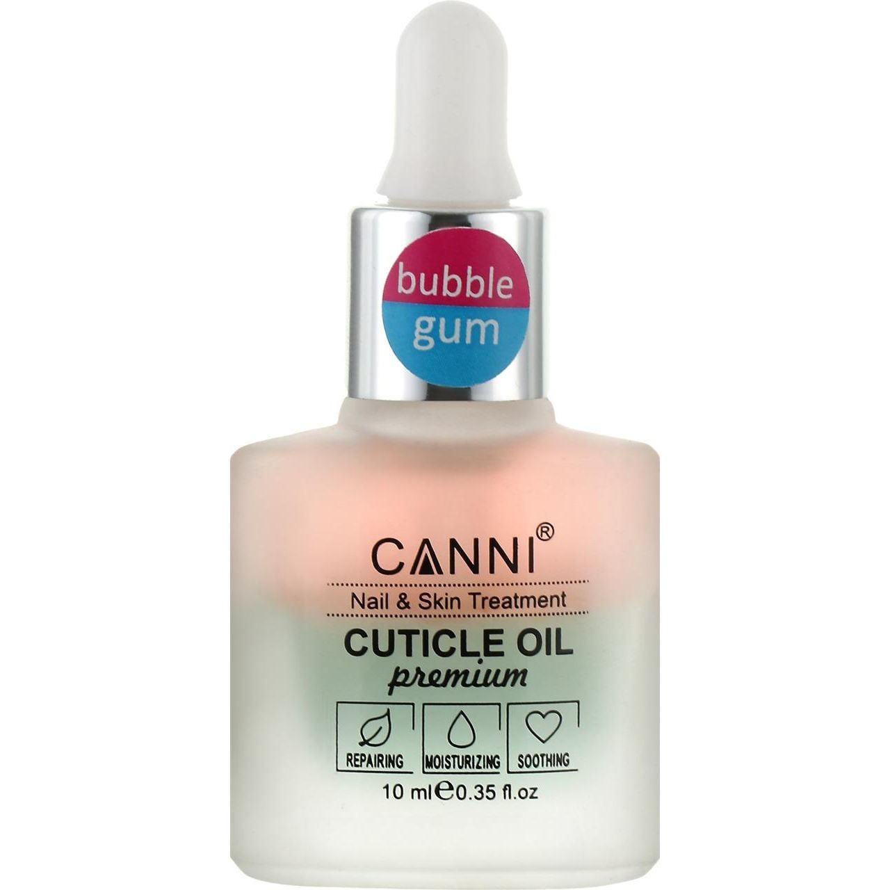 Олійка для кутикули Canni Premium Cuticle Oil двофазна BubbleGum 10 мл - фото 1