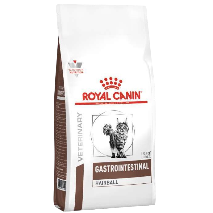 Сухой диетический корм для кошек Royal Canin Gastrointestinal Hairball при нарушении пищеварения вызванного наличием волосяных комочков, 4 кг (2722040) - фото 1