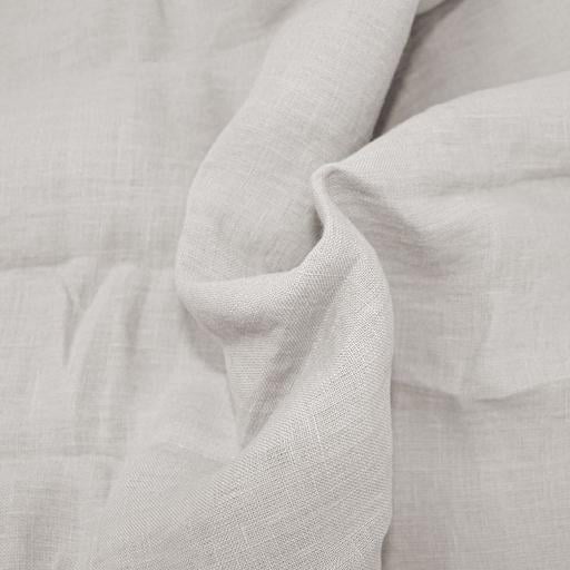 Комплект постельного белья MirSon Natural Linen Jasmine лен полуторный евро бежево-серый (2200008269043) - фото 3