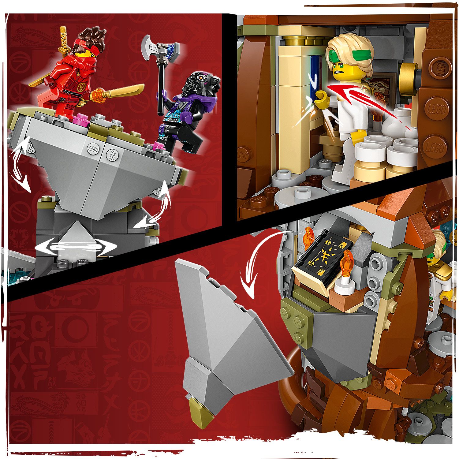 Конструктор LEGO Ninjago Храм камня дракона 1212 деталей (71819) - фото 6