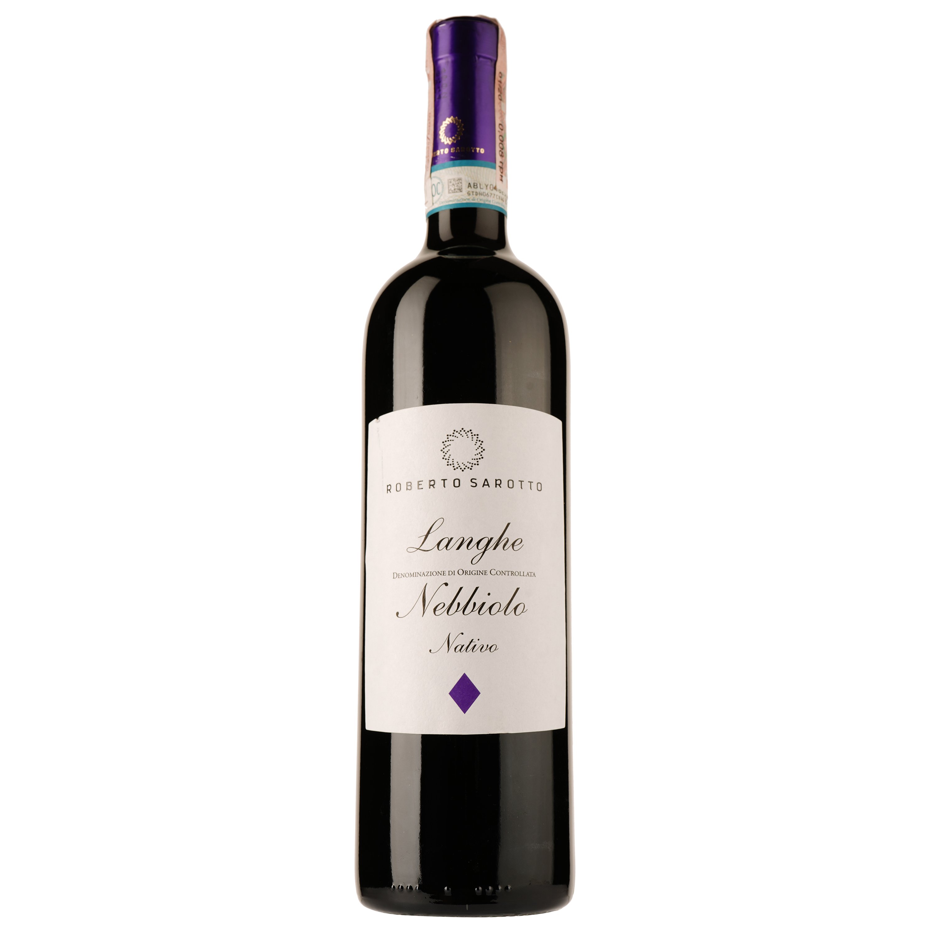 Вино Roberto Sarotto Langhe Nebbiolo DOC, червоне, сухе, 0,75 л - фото 1